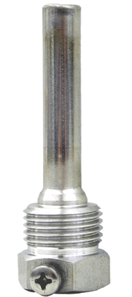 ALVA Thermometerschutzrohre für Bimetallthermometer G1/2Ax45mm, Edelstahl