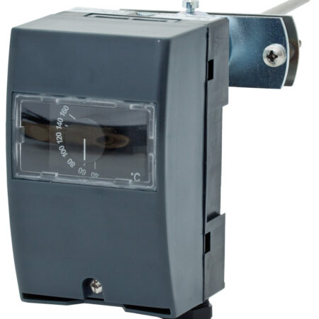 ALVA Rauchgasthermostat mit Montageflansch 40-160°C