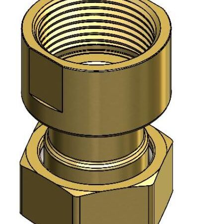 ALVA Messing-Verschraubung 3/4" ÜM auf 3/4" IG