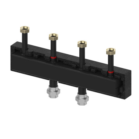 ALVA Verteilerbalken für V-UK /MK Gruppen bis zu 3 Heizkr. inkl.Isol.100kW