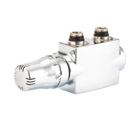 ALVA Ventilhahnblock Quattro chrom inkl. THNF-H Fühler chrom als Set