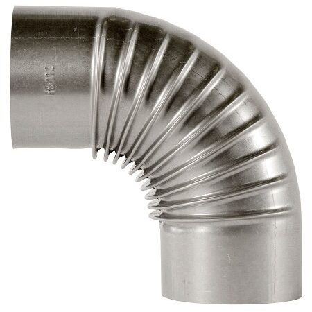 ALVA Abgasknie 0,6 mm Ø 130 mm, 45°, verzinkt