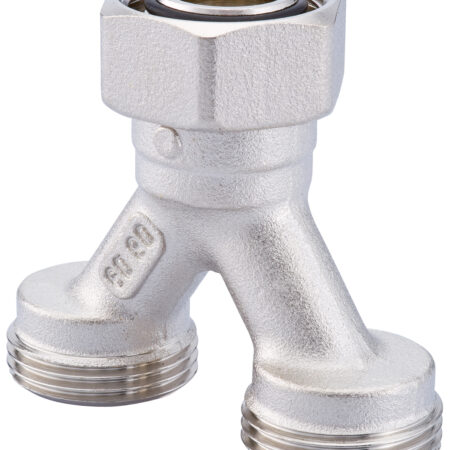 ALVA Y-Stück 3/4" ÜWM 2x3/4" AG (Eurokonus)