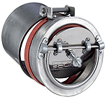 ALVA Energiesparzugregler Ø 130 mm, m. Explosionsklappe, Edelstahl
