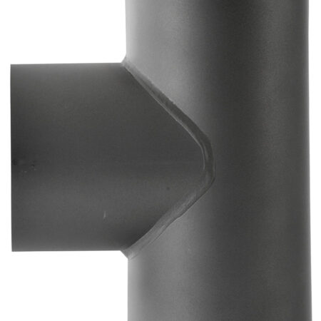 ALVA Anschluss T-Stück für Zugregler Ø 130 mm, schwarz