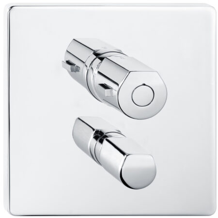 ALVA Aura Brausethermostat UP Sichtteil, Chrom
