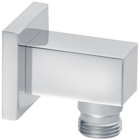 ALVA Aura Wandanschlussbogen 1/2" mit RV und Rosette, Chrom