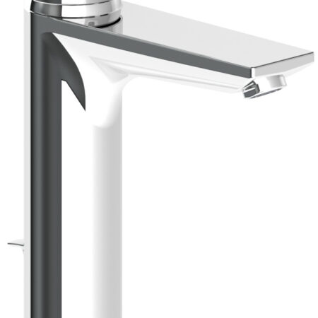 ALVA Aura Waschtischarmatur XL mit Ablaufgarnitur, Höhe 25,3cm, Chrom
