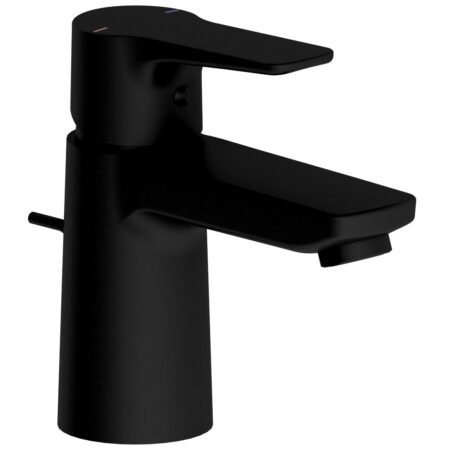 ALVA Bela 1.0 Waschtischarmatur mit Ablaufgarnitur, Black Line Matt