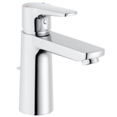 ALVA Bela 1.0 Waschtischarmatur XL mit Ablaufgarnitur, Höhe 15,8 cm, Chrom