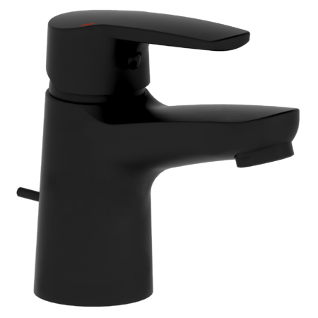 ALVA Dura 1.0 Waschtischarmatur mit Ablaufgarnitur, Black Line Matt