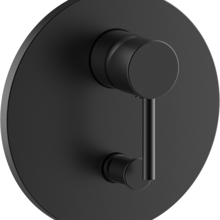 ALVA Idea 1.0 Wannenarmatur UP Sichtteil inkl. UP-Körper, Schwarz Matt