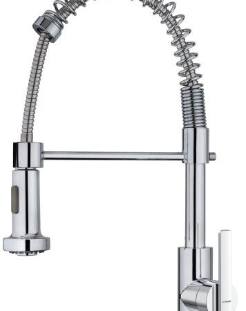 ALVA Juna Spültischarm. schwenkb. Federauslauf, Gesamthöhe 42,8cm, Chrom