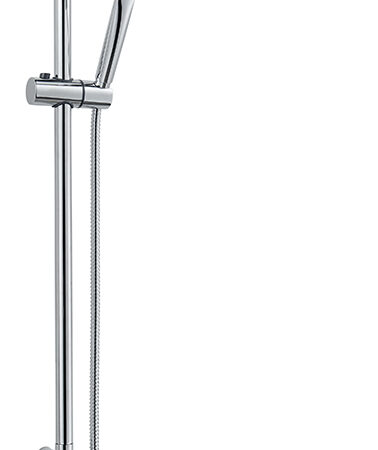 ALVA Spa Duschsystem mit Teleskopstange, Chrom