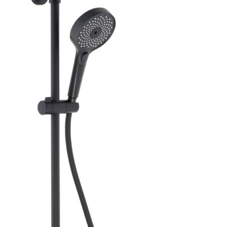 ALVA Spa Duschsystem mit Ora 1.0 Thermostat,Black L. Matt