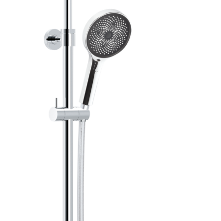ALVA Spa Duschsystem 123,7cm mit Thermostat, Chrom