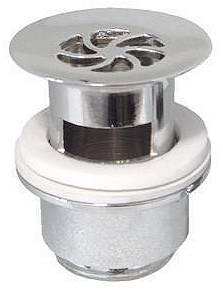 ALVA Varia Schaft-Ablaufven. 5/4" mit Überlauf, Höhe bis 60mm, Chrom