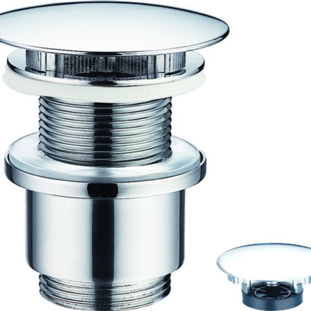 ALVA Varia Schaft-Ablaufventil 5/4 mit Stopfen, Höhe bis 50mm, Chrom