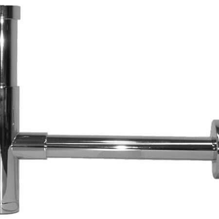 ALVA Varia Design-Sifon 5/4", ohne Ventil, Wandrohr 32x350mm, Chrom