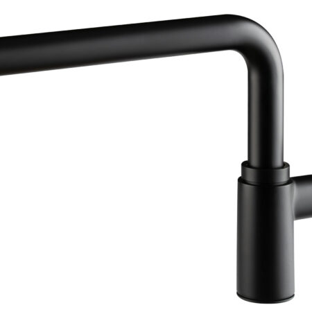 ALVA Varia Raumspardesign-S. 5/4" ohne Ventil, Wandrohr 32x100mm, Schwarz Matt