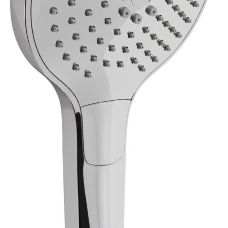 ALVA Varia Handbrause 3-fach Ø 12cm mit Antikalk, Tastumstellung, Chrom