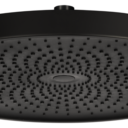 ALVA Varia Kopfbrause Ø 26cm rund Antikalk, Kunstst., Powderstr.,Schwarz M