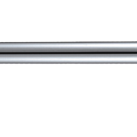 ALVA Varia Wandbogen 1/2 33cm rund, Rosette Softedge, Messing, Chrom