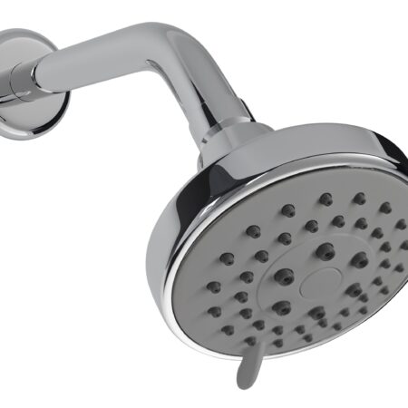 ALVA Varia Wandkopfbrauseset 3-fach Ø 9cm, mit Wandanbindung 19,4cm, Chrom