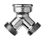 ALVA Varia Y-Abzweigstück 3/4" verchromt