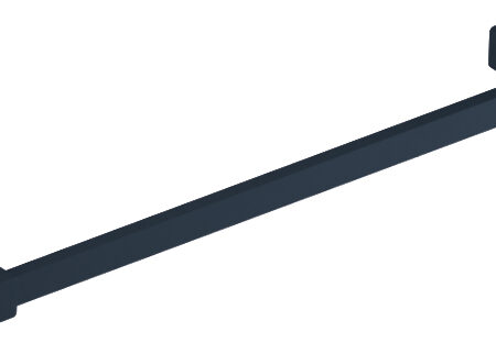 ALVA Amoa Badetuchhalter 49cm, Schwarz