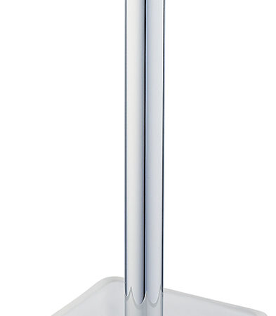 ALVA Aura Toilettenbürstengarnit. mit Kristallglas satiniert, Chrom