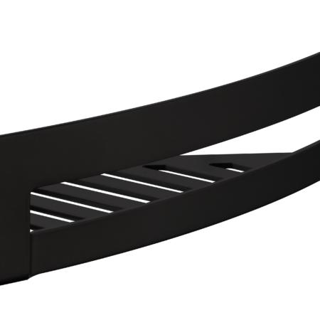 ALVA Aura Eckseifenkorb 28,1x19,9cm, Ganzmetalla., Black L. Matt