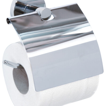 ALVA Ora Toilettenpapierhalter m. Bügel und Deckel, zum Kleben, Chrom