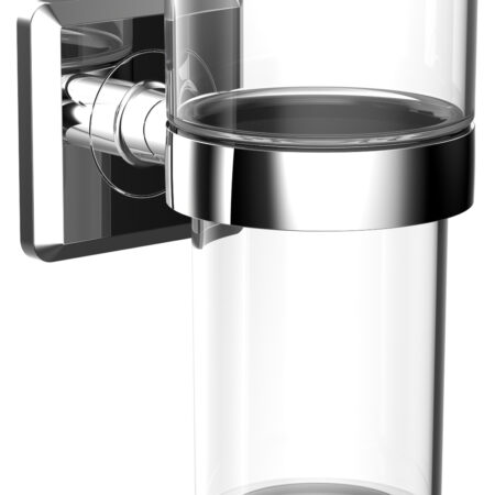 ALVA Prima Glashalter mit Acrylglas, Chrom