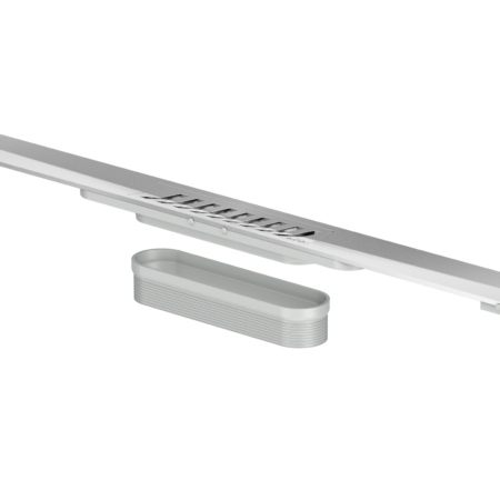 ALVA Aura Duschrinnenprofil inkl. Rost, ohne Ablauf, 1200x55mm,Edelstahl