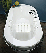 ALVA Varia Badewannensitz ABS Sitz- fl., f. Innenbr. 50-65cm, bis 130kg,Weiß