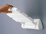 ALVA Varia Duschklappsitz ABS Sitz- fläche, 35x33,7cm, bis 160kg, Weiß