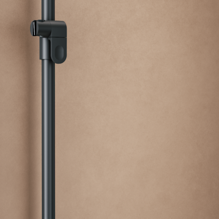 ALVA Varia Haltegriff 90 mit Brauseh. 100x70cm, bis 130kg, Schwarz Matt