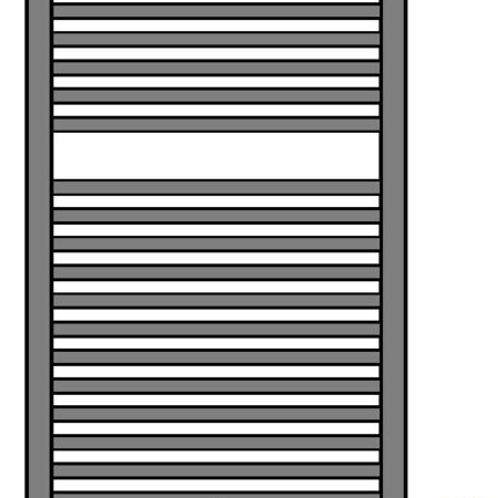 ALVA Una 2.0 Badheizkörper gerade weiß rein elektrisch, 115x60cm, 500W