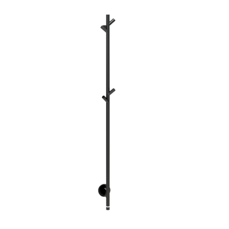 ALVA Varia Handtuchheizkörper 140cm rein elektr.,Schwarz M.,22W,Kabel,Steck.