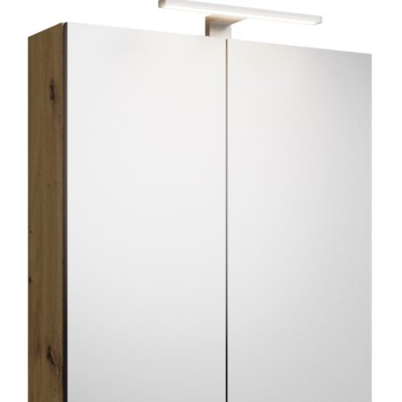 ALVA Era Spiegelschrank 60x68x23,4cm LED-Aufsatzleuchte, Eiche Urban