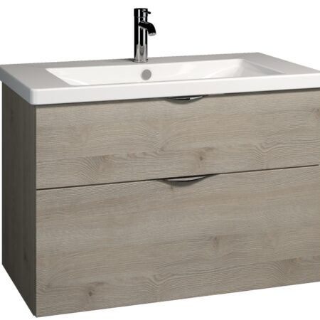 ALVA Idea Unterschrank m. Keramik WT, 2 Auszüge, 93x64,5x49cm, Weiß Glanz