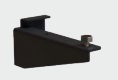 ALVA Ora Konsole links Metall, Schwarz Matt