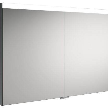 ALVA Prima Spiegelschrank, Korpus verspiegelt, 100x69x16cm,LED-Beleuchtung