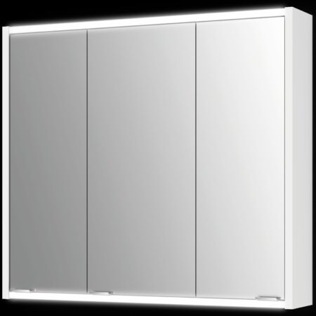ALVA Varia Spiegelschrank 80x71,4x15,2cm, LED-Lightstrip, Weiß