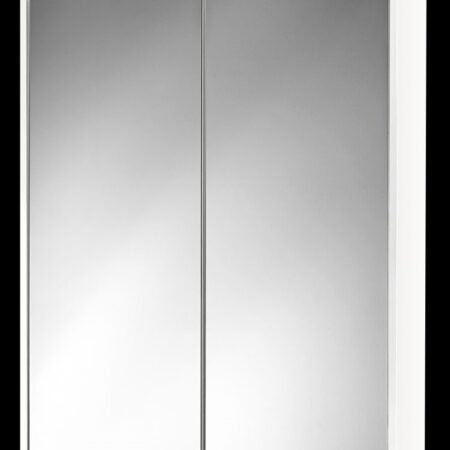 ALVA Varia Spiegelschrank 60,4x73,4x14,7cm, LED-Lightstrip, Weiß