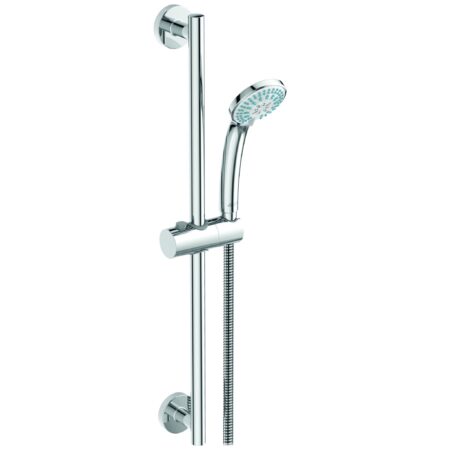 ALVA Una Brausestangenset 60cm Handbrause 3-fach,Brauseschl.150cm,Chrom