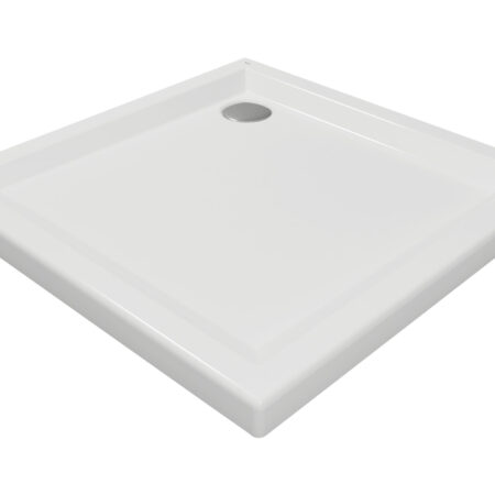 ALVA Una 1.0 Acryl Brausetasse 90x90x6,5cm, Weiß ohne Füße