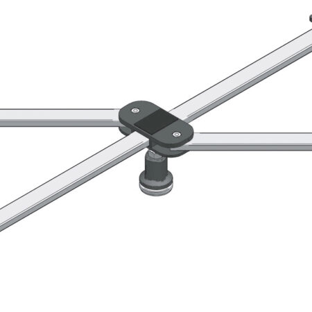 ALVA Era Brausetassenfußgestell für BT 80x75 bis 100x100cm, VB: 9-12cm
