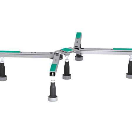 ALVA Era Brausetassenfußgestell, für BT 80x75 bis 90x90cm, VB: 13-18,5 cm